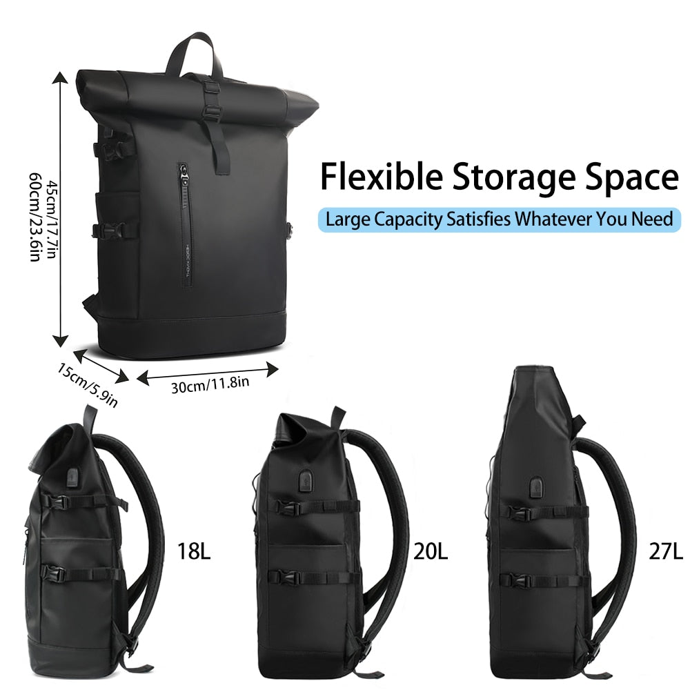 HEROIC KNIGHT Men's Backpack Expandable