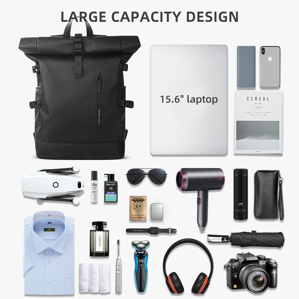 HEROIC KNIGHT Men's Backpack Expandable