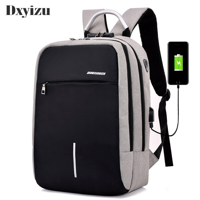 DXYIZU Hot Men s Usb Charging Backpacks Laptop ASIMAT