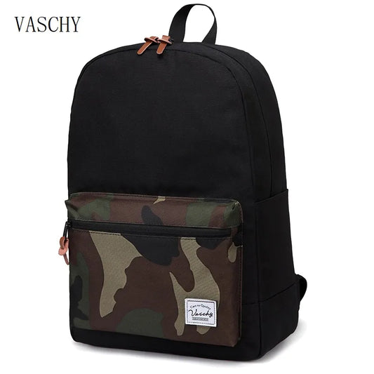 VASCHY Men Fashion Leisure Backpack