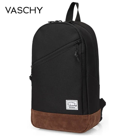 VASCHY  Chest Pack One-Shoulder Convertible Sling Bag