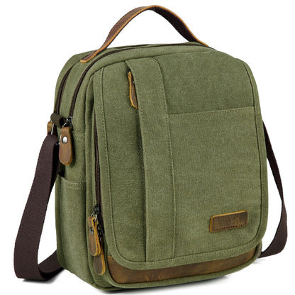 VASCHY Small  Canvas Messenger Bag