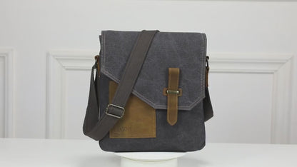VASCHY Lightweight Irregular Men's Small Messenger Bag